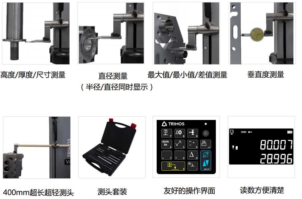 瑞士TRIMOS V3 / V4現(xiàn)場經濟型測高儀應用示例