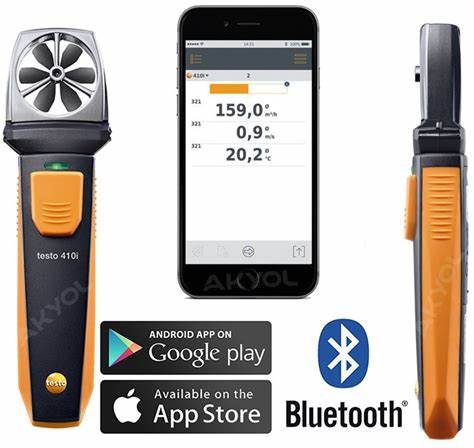 testo 410i無線迷你葉輪式風(fēng)速測(cè)量?jī)x