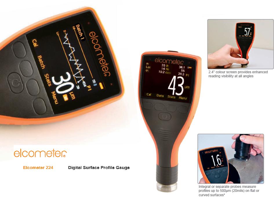 易高Elcometer 224 表面粗糙度儀高級型帶藍牙